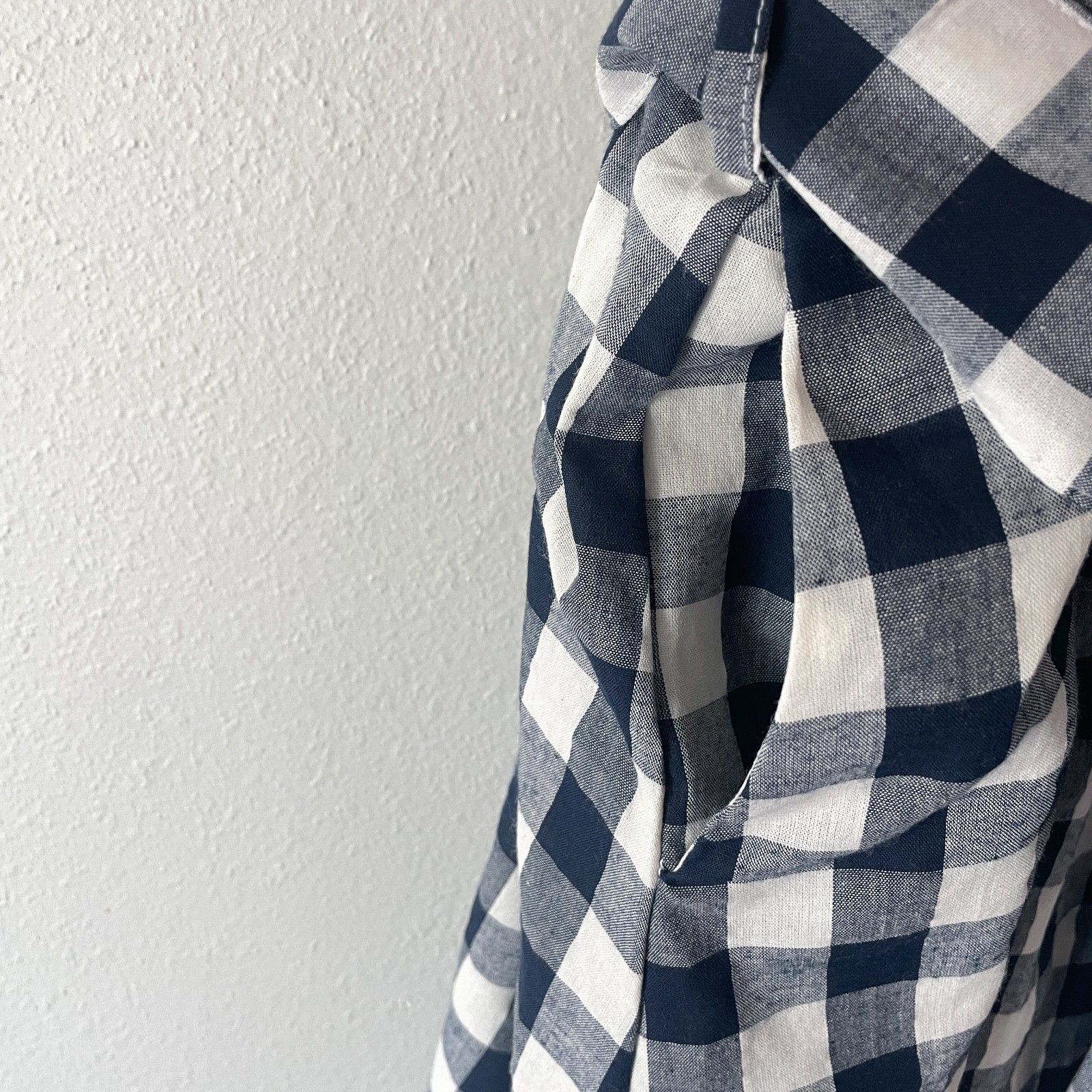 Kiel James Patrick Gingham Eyelet Lace Trim Cotton Dress Size Xl Sleeveless Nwt — image 7 of 8